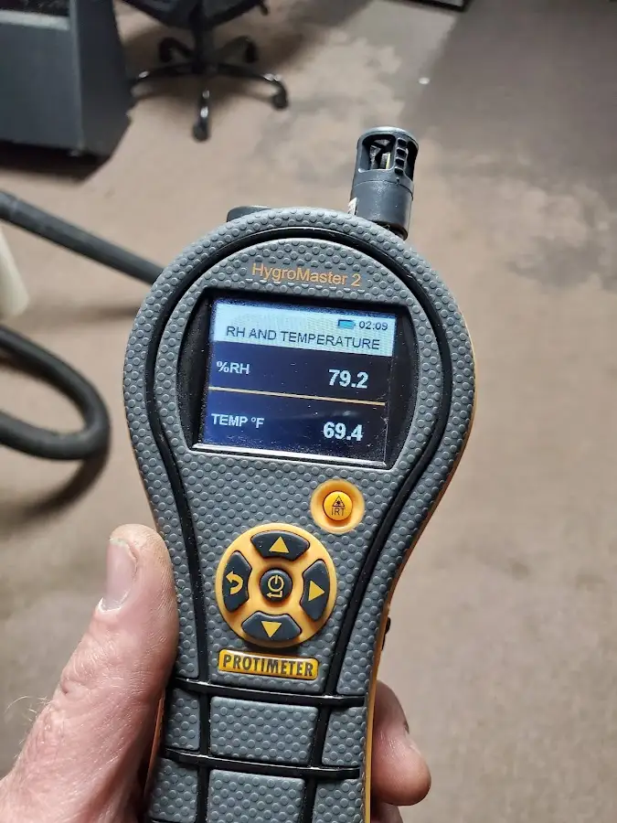 Moisture meter humidity assessment for Fire & Smoke Damage Restoration in Black Jack